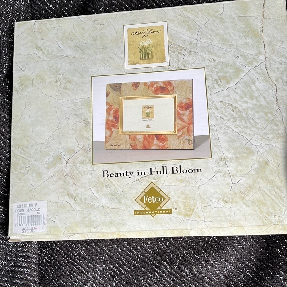 Fetco NIB Beauty In Full Bloom 4x6 Frame by Cheri Blum